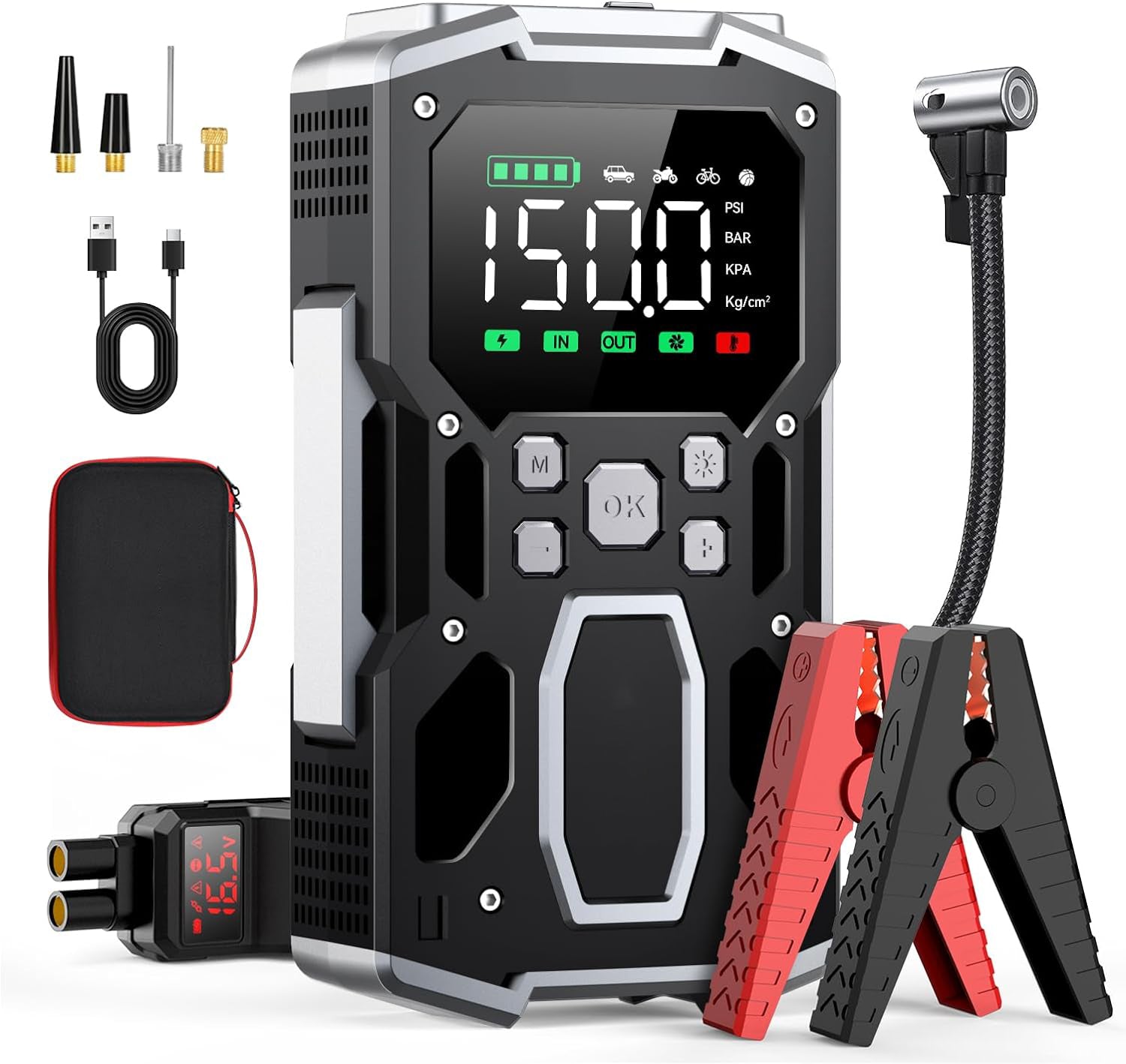 PowerMax 1200: Jump Starter & Air Compressor